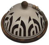 AKDC Cake Tray with Wooden Base and Metal Lid 23cm*15cm, Ivory - Al Kabayel Discount CentreAKDC Cake Tray with Wooden Base and Metal Lid 23cm*15cm, IvoryServeware SetsAKDCAl Kabayel Discount Centre
