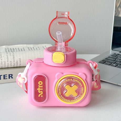 AKDC Camera Water Bottle 600ml, PP Material Body, Pink - Al Kabayel Discount CentreAKDC Camera Water Bottle 600ml, PP Material Body, PinkWater BottlesAKDCAl Kabayel Discount Centre