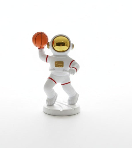 AKDC Ceramic Astronaut Holding Basketball Figurine – White & Orange Sports Space Theme Décor 14 cm - Al Kabayel Discount CentreAKDC Ceramic Astronaut Holding Basketball Figurine – White & Orange Sports Space Theme Décor 14 cmHome Décor AccentsAKDCAl Kabayel Discount Centre