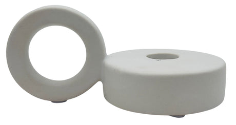 AKDC Ceramic Candle Holder 13.5cm*8, White - Al Kabayel Discount CentreAKDC Ceramic Candle Holder 13.5cm*8, WhiteHome Décor AccentsAKDCAl Kabayel Discount Centre