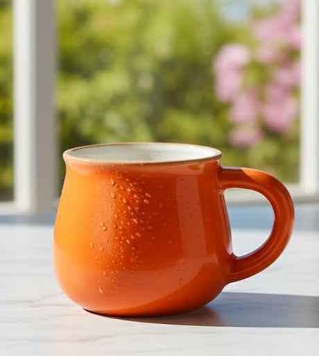 AKDC Ceramic Coffee Mug 100ml,Blood Orange - Al Kabayel Discount CentreAKDC Ceramic Coffee Mug 100ml,Blood OrangeMugsAKDCAl Kabayel Discount Centre