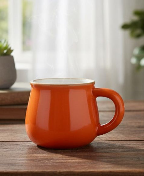 AKDC Ceramic Coffee Mug 100ml,Blood Orange - Al Kabayel Discount CentreAKDC Ceramic Coffee Mug 100ml,Blood OrangeMugsAKDCAl Kabayel Discount Centre