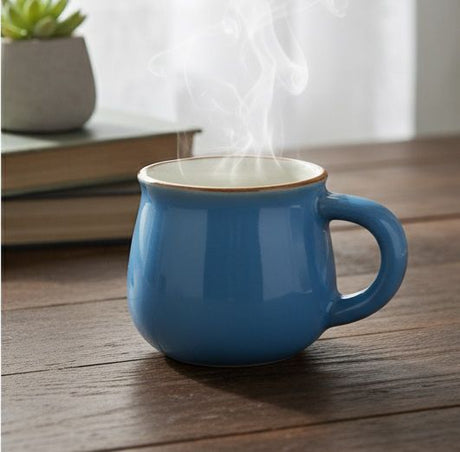 AKDC Ceramic Coffee Mug 100ml,Blue - Al Kabayel Discount CentreAKDC Ceramic Coffee Mug 100ml,BlueMugsAKDCAl Kabayel Discount Centre