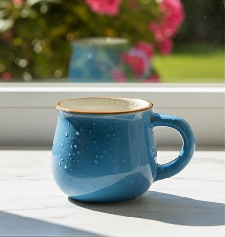 AKDC Ceramic Coffee Mug 100ml,Blue - Al Kabayel Discount CentreAKDC Ceramic Coffee Mug 100ml,BlueMugsAKDCAl Kabayel Discount Centre