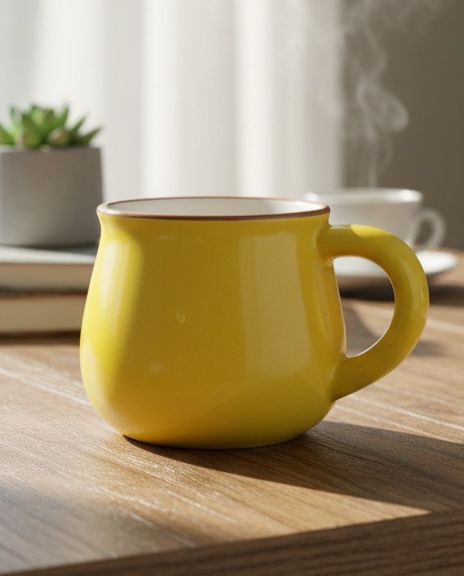 AKDC Ceramic Coffee Mug 100ml,Yellow - Al Kabayel Discount CentreAKDC Ceramic Coffee Mug 100ml,YellowMugsAKDCAl Kabayel Discount Centre