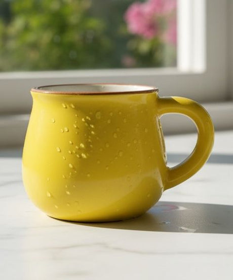 AKDC Ceramic Coffee Mug 100ml,Yellow - Al Kabayel Discount CentreAKDC Ceramic Coffee Mug 100ml,YellowMugsAKDCAl Kabayel Discount Centre