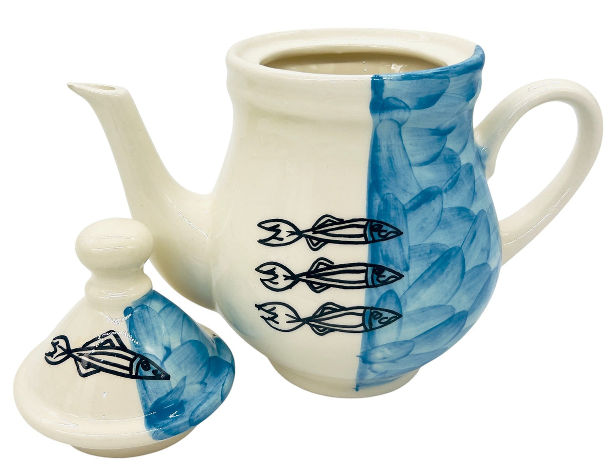 AKDC Ceramic Coffee Pot with Lid 22cm*22cm, Sardine Blue - Al Kabayel Discount CentreAKDC Ceramic Coffee Pot with Lid 22cm*22cm, Sardine BlueTea/Coffee PotsAKDCAl Kabayel Discount Centre