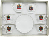 AKDC Ceramic Cup and Saucer 12pcs Set Tea UAE Logo 6xCups (70ML) With 6xSaucers - Al Kabayel Discount CentreAKDC Ceramic Cup and Saucer 12pcs Set Tea UAE Logo 6xCups (70ML) With 6xSaucersTea CupsAKDCAl Kabayel Discount Centre