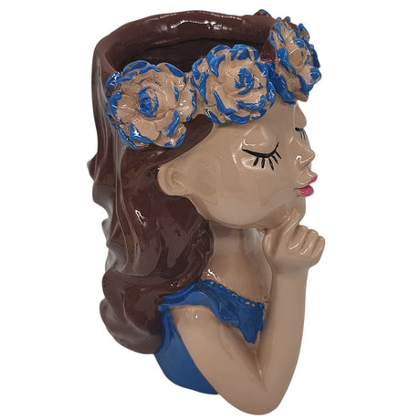 AKDC Ceramic Doll Vase Elegance Versatile Decor Accents for Living Room Home Decor Dinner Table Wedding Dinner Living Room - 25cmX13cm - Blue - Al Kabayel Discount CentreAKDC Ceramic Doll Vase Elegance Versatile Decor Accents for Living Room Home Decor Dinner Table Wedding Dinner Living Room - 25cmX13cm - BlueHome Décor AccentsAKDCAl Kabayel Discount Centre