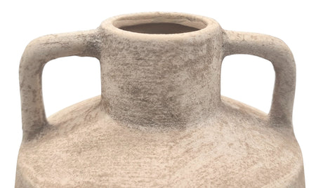 AKDC Ceramic Flower Vase 14cm*17cm, Vintage or Artisanal Touch to Home Decor, Beige - Al Kabayel Discount CentreAKDC Ceramic Flower Vase 14cm*17cm, Vintage or Artisanal Touch to Home Decor, BeigeFlower/Plant PotsAKDCAl Kabayel Discount Centre
