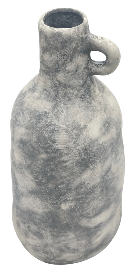 AKDC Ceramic Flower Vase 14cm*32cm, Grey Jug Design with Single Handle - Al Kabayel Discount CentreAKDC Ceramic Flower Vase 14cm*32cm, Grey Jug Design with Single HandleFlower/Plant PotsAKDCAl Kabayel Discount Centre