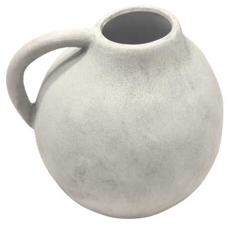 AKDC Ceramic Flower Vase 18cm*19cm, Tabletop Centerpiece, White - Al Kabayel Discount CentreAKDC Ceramic Flower Vase 18cm*19cm, Tabletop Centerpiece, WhiteFlower/Plant PotsAKDCAl Kabayel Discount Centre