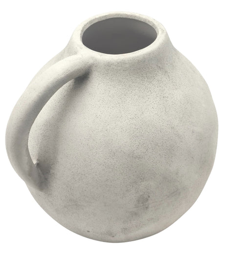 AKDC Ceramic Flower Vase 18cm*19cm, Tabletop Centerpiece, White - Al Kabayel Discount CentreAKDC Ceramic Flower Vase 18cm*19cm, Tabletop Centerpiece, WhiteFlower/Plant PotsAKDCAl Kabayel Discount Centre
