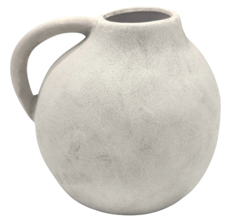 AKDC Ceramic Flower Vase 18cm*19cm, Tabletop Centerpiece, White - Al Kabayel Discount CentreAKDC Ceramic Flower Vase 18cm*19cm, Tabletop Centerpiece, WhiteFlower/Plant PotsAKDCAl Kabayel Discount Centre