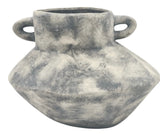 AKDC Ceramic Flower Vase 21cm*16cm*17cm, Tabletop Centerpiece, Distressed Grey - Al Kabayel Discount CentreAKDC Ceramic Flower Vase 21cm*16cm*17cm, Tabletop Centerpiece, Distressed GreyFlower/Plant PotsAKDCAl Kabayel Discount Centre