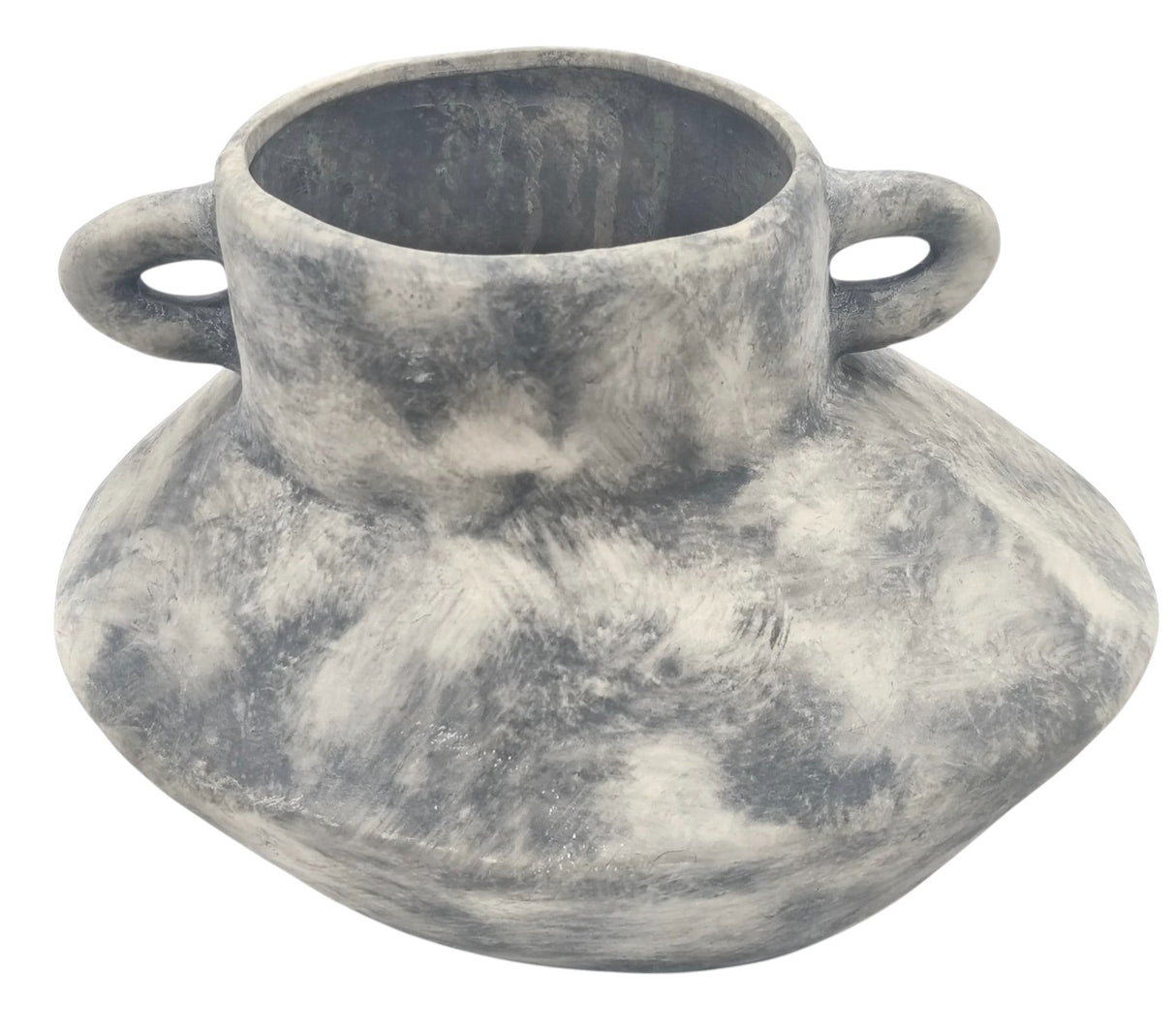 AKDC Ceramic Flower Vase 21cm*16cm*17cm, Tabletop Centerpiece, Distressed Grey - Al Kabayel Discount CentreAKDC Ceramic Flower Vase 21cm*16cm*17cm, Tabletop Centerpiece, Distressed GreyFlower/Plant PotsAKDCAl Kabayel Discount Centre