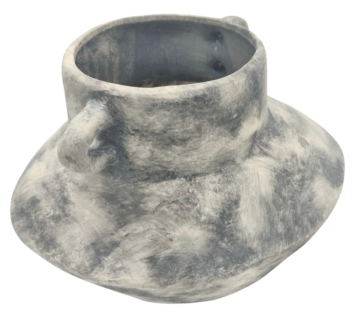 AKDC Ceramic Flower Vase 21cm*16cm*17cm, Tabletop Centerpiece, Distressed Grey - Al Kabayel Discount CentreAKDC Ceramic Flower Vase 21cm*16cm*17cm, Tabletop Centerpiece, Distressed GreyFlower/Plant PotsAKDCAl Kabayel Discount Centre