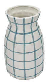 AKDC Ceramic Flower Vase 25cm*12cm, Off White & Teal - Al Kabayel Discount CentreAKDC Ceramic Flower Vase 25cm*12cm, Off White & TealHome Décor AccentsAKDCAl Kabayel Discount Centre