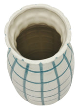 AKDC Ceramic Flower Vase 25cm*12cm, Off White & Teal - Al Kabayel Discount CentreAKDC Ceramic Flower Vase 25cm*12cm, Off White & TealHome Décor AccentsAKDCAl Kabayel Discount Centre