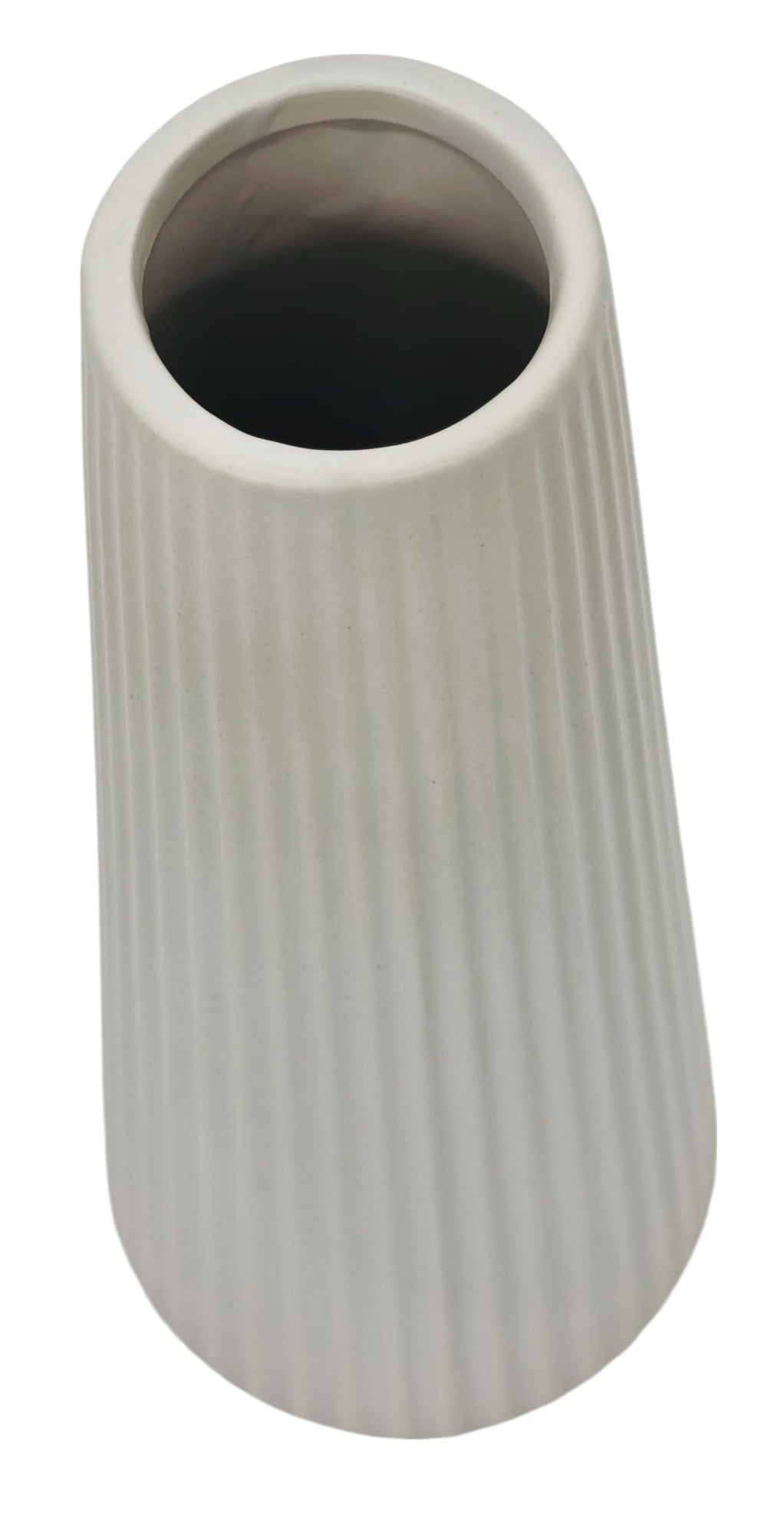 AKDC Ceramic Flower Vase 26cm*5cm, Off White - Al Kabayel Discount CentreAKDC Ceramic Flower Vase 26cm*5cm, Off WhiteHome Décor AccentsAKDCAl Kabayel Discount Centre