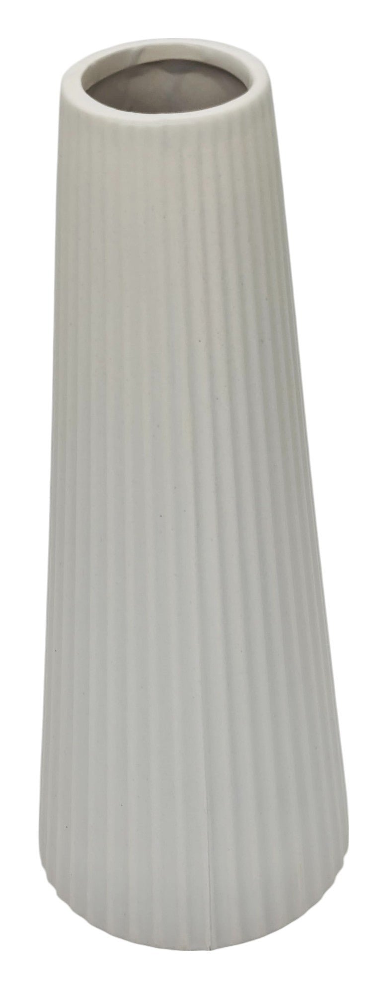 AKDC Ceramic Flower Vase 26cm*5cm, Off White - Al Kabayel Discount CentreAKDC Ceramic Flower Vase 26cm*5cm, Off WhiteHome Décor AccentsAKDCAl Kabayel Discount Centre