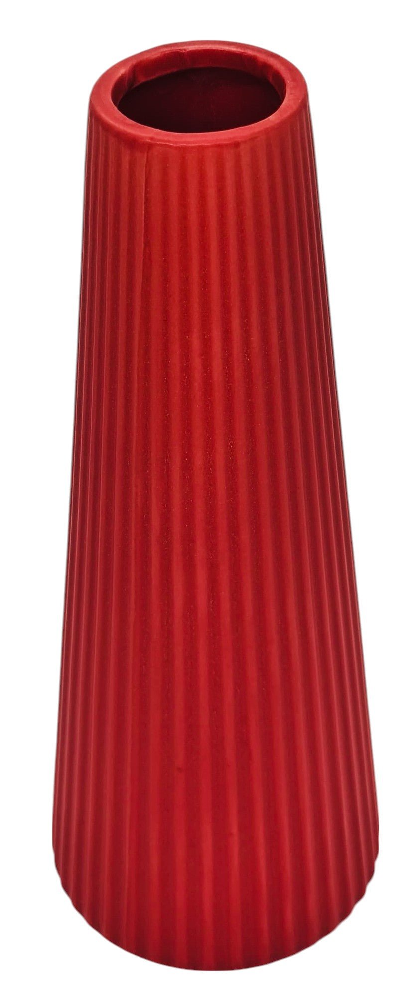 AKDC Ceramic Flower Vase 26cm*5cm, Red - Al Kabayel Discount CentreAKDC Ceramic Flower Vase 26cm*5cm, RedHome Décor AccentsAKDCAl Kabayel Discount Centre