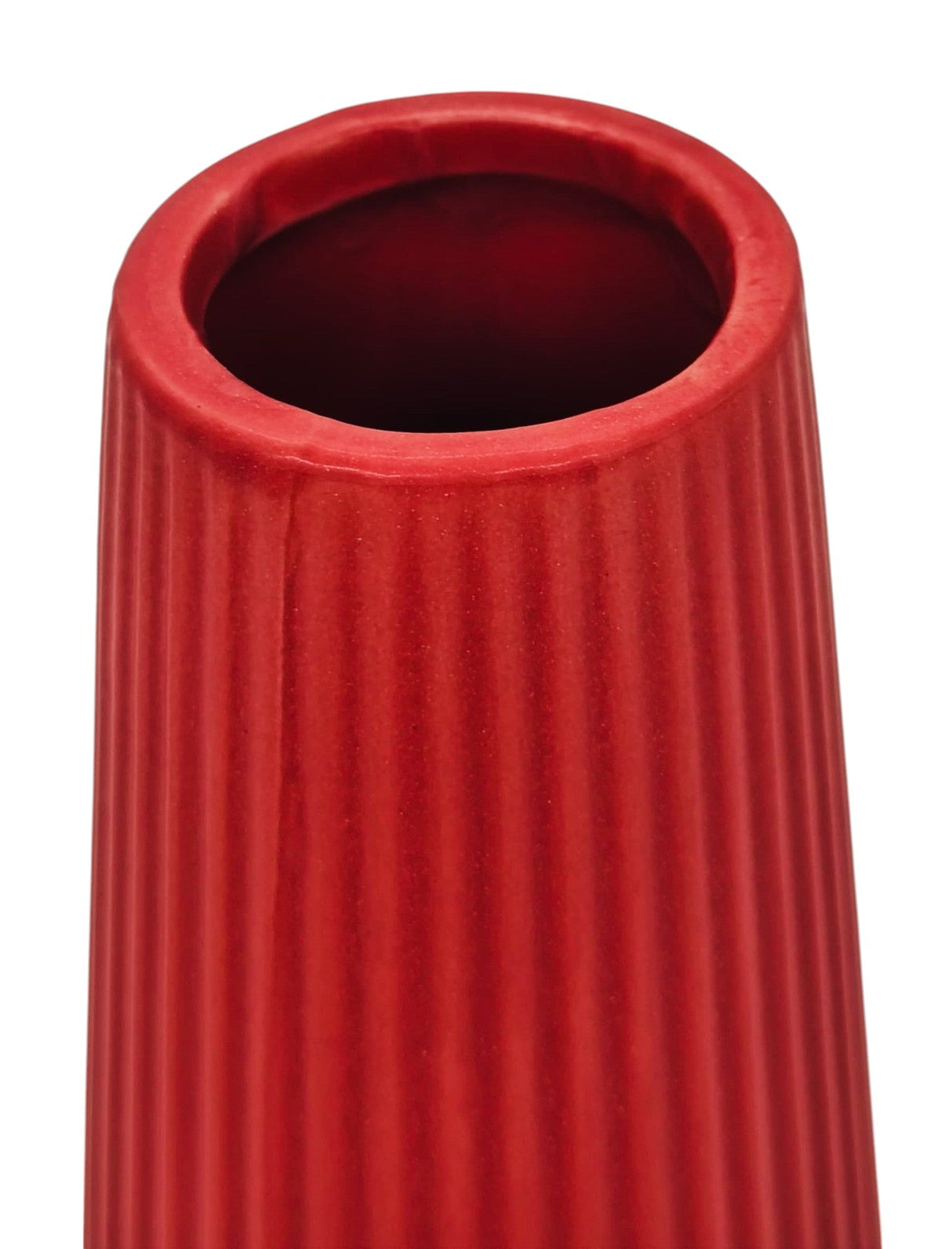AKDC Ceramic Flower Vase 26cm*5cm, Red - Al Kabayel Discount CentreAKDC Ceramic Flower Vase 26cm*5cm, RedHome Décor AccentsAKDCAl Kabayel Discount Centre