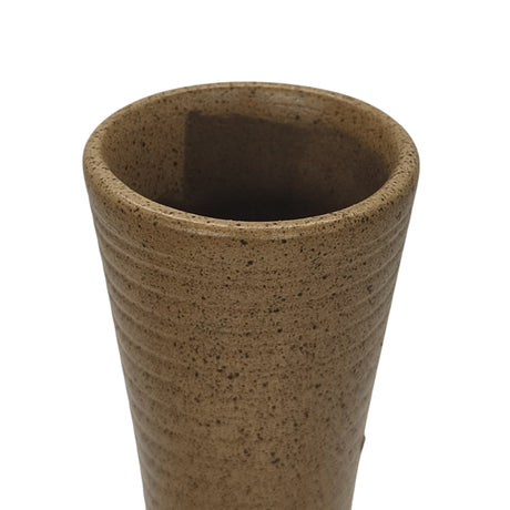 AKDC Ceramic Flower Vase Design and Unique Shapes, Floor Vase for Bedroom, Living Room, Office & Kitchen - 35cmX7cm - Brown - Al Kabayel Discount CentreAKDC Ceramic Flower Vase Design and Unique Shapes, Floor Vase for Bedroom, Living Room, Office & Kitchen - 35cmX7cm - BrownHome Décor AccentsAKDCAl Kabayel Discount Centre