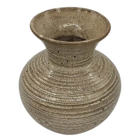 AKDC Ceramic Flower Vase Design and Unique Shapes,Vase for Bedroom, Living Room, Office & Kitchen - 24cmX15cm - Brown - Al Kabayel Discount CentreAKDC Ceramic Flower Vase Design and Unique Shapes,Vase for Bedroom, Living Room, Office & Kitchen - 24cmX15cm - BrownHome Décor AccentsAKDCAl Kabayel Discount Centre