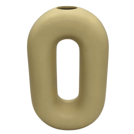 AKDC Ceramic Flower Vase for Entryway Living Room Bedroom Dining Table Centerpiece Office Home Décor - 28cmX16cm - Yellow - Al Kabayel Discount CentreAKDC Ceramic Flower Vase for Entryway Living Room Bedroom Dining Table Centerpiece Office Home Décor - 28cmX16cm - YellowHome Décor AccentsAKDCAl Kabayel Discount Centre