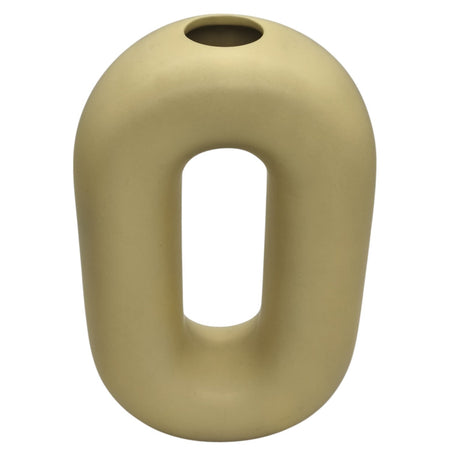 AKDC Ceramic Flower Vase for Entryway Living Room Bedroom Dining Table Centerpiece Office Home Décor - 28cmX16cm - Yellow - Al Kabayel Discount CentreAKDC Ceramic Flower Vase for Entryway Living Room Bedroom Dining Table Centerpiece Office Home Décor - 28cmX16cm - YellowHome Décor AccentsAKDCAl Kabayel Discount Centre