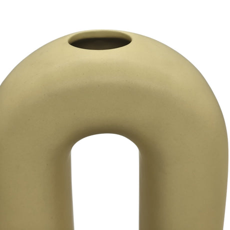 AKDC Ceramic Flower Vase for Entryway Living Room Bedroom Dining Table Centerpiece Office Home Décor - 28cmX16cm - Yellow - Al Kabayel Discount CentreAKDC Ceramic Flower Vase for Entryway Living Room Bedroom Dining Table Centerpiece Office Home Décor - 28cmX16cm - YellowHome Décor AccentsAKDCAl Kabayel Discount Centre