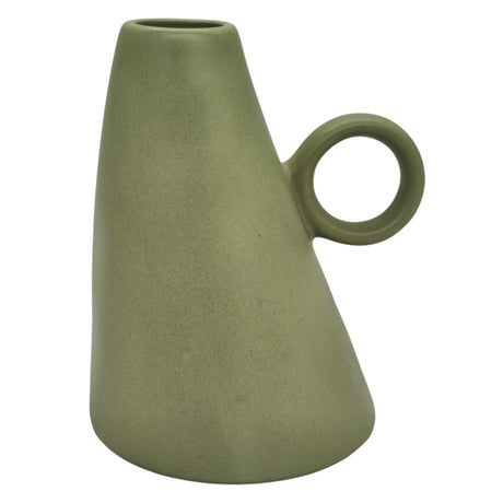 AKDC Ceramic Flower Vase for Home Decor Table Centerpieces Design Decorative Flowers Vase - 17cmX12cm - Green - Al Kabayel Discount CentreAKDC Ceramic Flower Vase for Home Decor Table Centerpieces Design Decorative Flowers Vase - 17cmX12cm - GreenHome Décor AccentsAKDCAl Kabayel Discount Centre