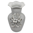 AKDC Ceramic Flower Vase for Home Decor Table Centerpieces, Flower Design Decorative Flowers Vase - 23cmX12cm - White - Al Kabayel Discount CentreAKDC Ceramic Flower Vase for Home Decor Table Centerpieces, Flower Design Decorative Flowers Vase - 23cmX12cm - WhiteHome Décor AccentsAKDCAl Kabayel Discount Centre