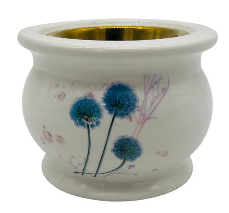 AKDC Ceramic Incense Burner – White with Blue Floral Design, 7×6cm - Al Kabayel Discount CentreAKDC Ceramic Incense Burner – White with Blue Floral Design, 7×6cmHome Décor AccentsAKDCAl Kabayel Discount Centre