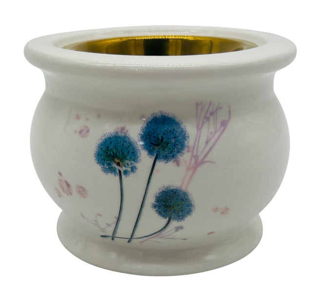 AKDC Ceramic Incense Burner – White with Blue Floral Design, 7×6cm - Al Kabayel Discount CentreAKDC Ceramic Incense Burner – White with Blue Floral Design, 7×6cmHome Décor AccentsAKDCAl Kabayel Discount Centre
