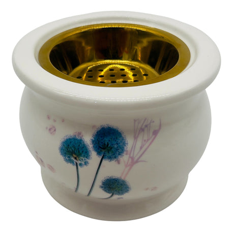 AKDC Ceramic Incense Burner – White with Blue Floral Design, 7×6cm - Al Kabayel Discount CentreAKDC Ceramic Incense Burner – White with Blue Floral Design, 7×6cmHome Décor AccentsAKDCAl Kabayel Discount Centre