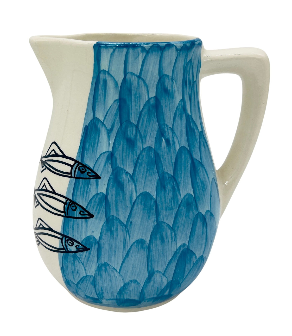 AKDC Ceramic Jug 15cm*17cm, Sardine Blue - Al Kabayel Discount CentreAKDC Ceramic Jug 15cm*17cm, Sardine BlueJugsAKDCAl Kabayel Discount Centre