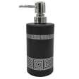 AKDC Ceramic Liquid Soap Dispenser Bathroom & Kitchen Dish Soap Dispenser with Easy - to - Press Pump - 450ML - Black&Silver - Al Kabayel Discount CentreAKDC Ceramic Liquid Soap Dispenser Bathroom & Kitchen Dish Soap Dispenser with Easy - to - Press Pump - 450ML - Black&SilverHolders & DispensersAKDCAl Kabayel Discount Centre