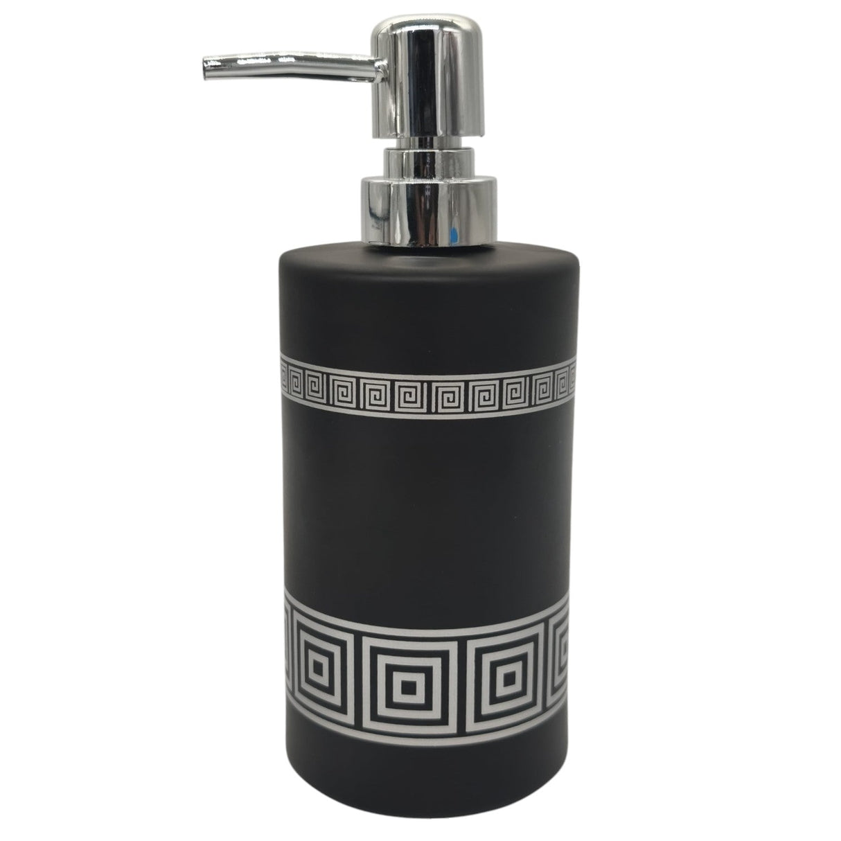 AKDC Ceramic Liquid Soap Dispenser Bathroom & Kitchen Dish Soap Dispenser with Easy - to - Press Pump - 450ML - Black&Silver - Al Kabayel Discount CentreAKDC Ceramic Liquid Soap Dispenser Bathroom & Kitchen Dish Soap Dispenser with Easy - to - Press Pump - 450ML - Black&SilverHolders & DispensersAKDCAl Kabayel Discount Centre