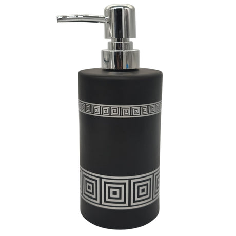 AKDC Ceramic Liquid Soap Dispenser Bathroom & Kitchen Dish Soap Dispenser with Easy - to - Press Pump - 450ML - Black&Silver - Al Kabayel Discount CentreAKDC Ceramic Liquid Soap Dispenser Bathroom & Kitchen Dish Soap Dispenser with Easy - to - Press Pump - 450ML - Black&SilverHolders & DispensersAKDCAl Kabayel Discount Centre