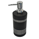 AKDC Ceramic Liquid Soap Dispenser Bathroom & Kitchen Dish Soap Dispenser with Easy - to - Press Pump - 450ML - Black&Silver - Al Kabayel Discount CentreAKDC Ceramic Liquid Soap Dispenser Bathroom & Kitchen Dish Soap Dispenser with Easy - to - Press Pump - 450ML - Black&SilverHolders & DispensersAKDCAl Kabayel Discount Centre