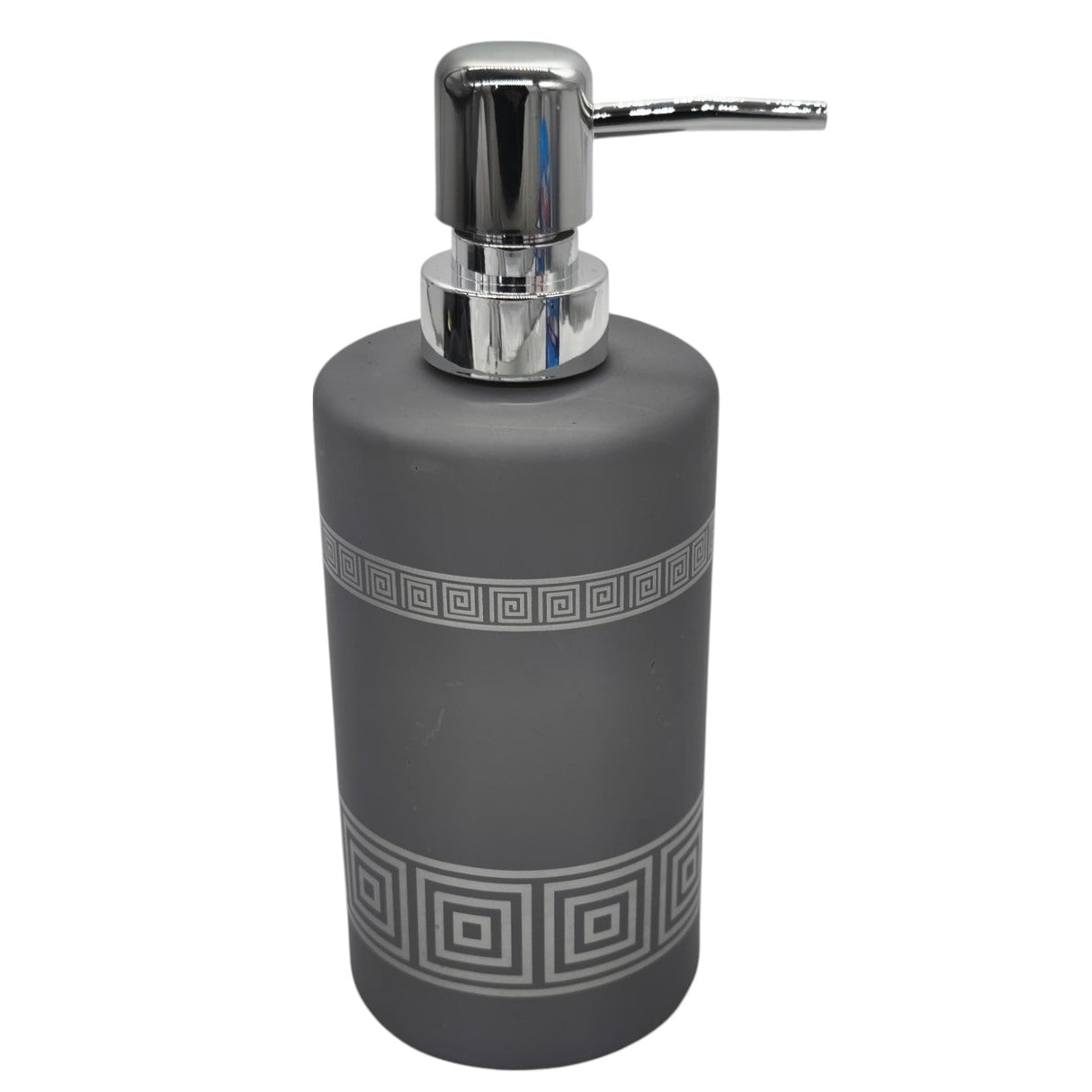 AKDC Ceramic Liquid Soap Dispenser Bathroom & Kitchen Dish Soap Dispenser with Easy - to - Press Pump - 450ML - Gray&Silver - Al Kabayel Discount CentreAKDC Ceramic Liquid Soap Dispenser Bathroom & Kitchen Dish Soap Dispenser with Easy - to - Press Pump - 450ML - Gray&SilverHolders & DispensersAKDCAl Kabayel Discount Centre