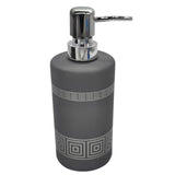 AKDC Ceramic Liquid Soap Dispenser Bathroom & Kitchen Dish Soap Dispenser with Easy - to - Press Pump - 450ML - Gray&Silver - Al Kabayel Discount CentreAKDC Ceramic Liquid Soap Dispenser Bathroom & Kitchen Dish Soap Dispenser with Easy - to - Press Pump - 450ML - Gray&SilverHolders & DispensersAKDCAl Kabayel Discount Centre