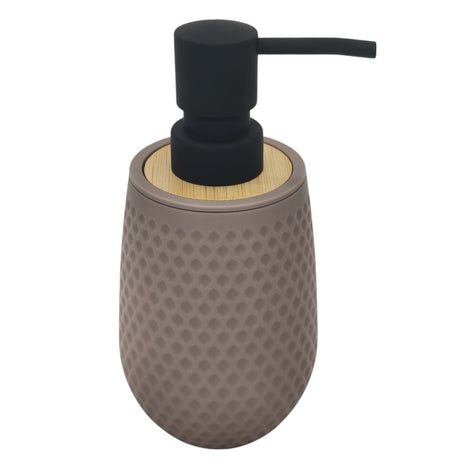 AKDC Ceramic Liquid Soap Dispenser for Bathroom & Kitchen Sink, Dish Soap Dispenser With Easy - to - Press Pump - 350ML - Gray&Black - Al Kabayel Discount CentreAKDC Ceramic Liquid Soap Dispenser for Bathroom & Kitchen Sink, Dish Soap Dispenser With Easy - to - Press Pump - 350ML - Gray&BlackHolders & DispensersAKDCAl Kabayel Discount Centre