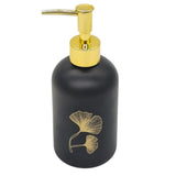 AKDC Ceramic Liquid Soap Dispenser for Bathroom & Kitchen Sink, Dish Soap Dispenser with Easy - to - Press Pump - 400ML - Black&Gold - Al Kabayel Discount CentreAKDC Ceramic Liquid Soap Dispenser for Bathroom & Kitchen Sink, Dish Soap Dispenser with Easy - to - Press Pump - 400ML - Black&GoldHome DÃ©cor AccentsAKDCAl Kabayel Discount Centre
