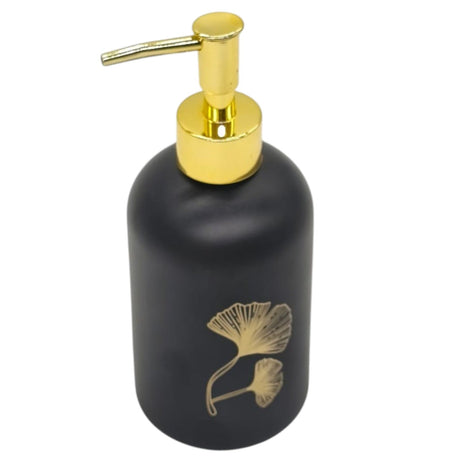 AKDC Ceramic Liquid Soap Dispenser for Bathroom & Kitchen Sink, Dish Soap Dispenser with Easy - to - Press Pump - 400ML - Black&Gold - Al Kabayel Discount CentreAKDC Ceramic Liquid Soap Dispenser for Bathroom & Kitchen Sink, Dish Soap Dispenser with Easy - to - Press Pump - 400ML - Black&GoldHome DÃ©cor AccentsAKDCAl Kabayel Discount Centre
