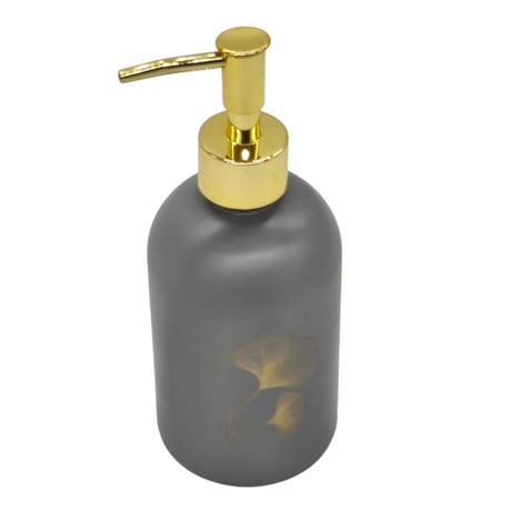 AKDC Ceramic Liquid Soap Dispenser for Bathroom & Kitchen Sink, Dish Soap Dispenser with Easy - to - Press Pump - 400ML - Gray&Gold - Al Kabayel Discount CentreAKDC Ceramic Liquid Soap Dispenser for Bathroom & Kitchen Sink, Dish Soap Dispenser with Easy - to - Press Pump - 400ML - Gray&GoldHome DÃ©cor AccentsAKDCAl Kabayel Discount Centre