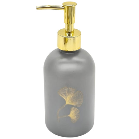 AKDC Ceramic Liquid Soap Dispenser for Bathroom & Kitchen Sink, Dish Soap Dispenser with Easy - to - Press Pump - 400ML - Gray&Gold - Al Kabayel Discount CentreAKDC Ceramic Liquid Soap Dispenser for Bathroom & Kitchen Sink, Dish Soap Dispenser with Easy - to - Press Pump - 400ML - Gray&GoldHome DÃ©cor AccentsAKDCAl Kabayel Discount Centre