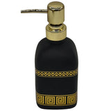AKDC Ceramic Liquid Soap Dispenser for Bathroom & Kitchen Sink, Dish Soap Dispenser with Easy - to - Press Pump - 450ML - Black&Gold - Al Kabayel Discount CentreAKDC Ceramic Liquid Soap Dispenser for Bathroom & Kitchen Sink, Dish Soap Dispenser with Easy - to - Press Pump - 450ML - Black&GoldHome DÃ©cor AccentsAKDCAl Kabayel Discount Centre